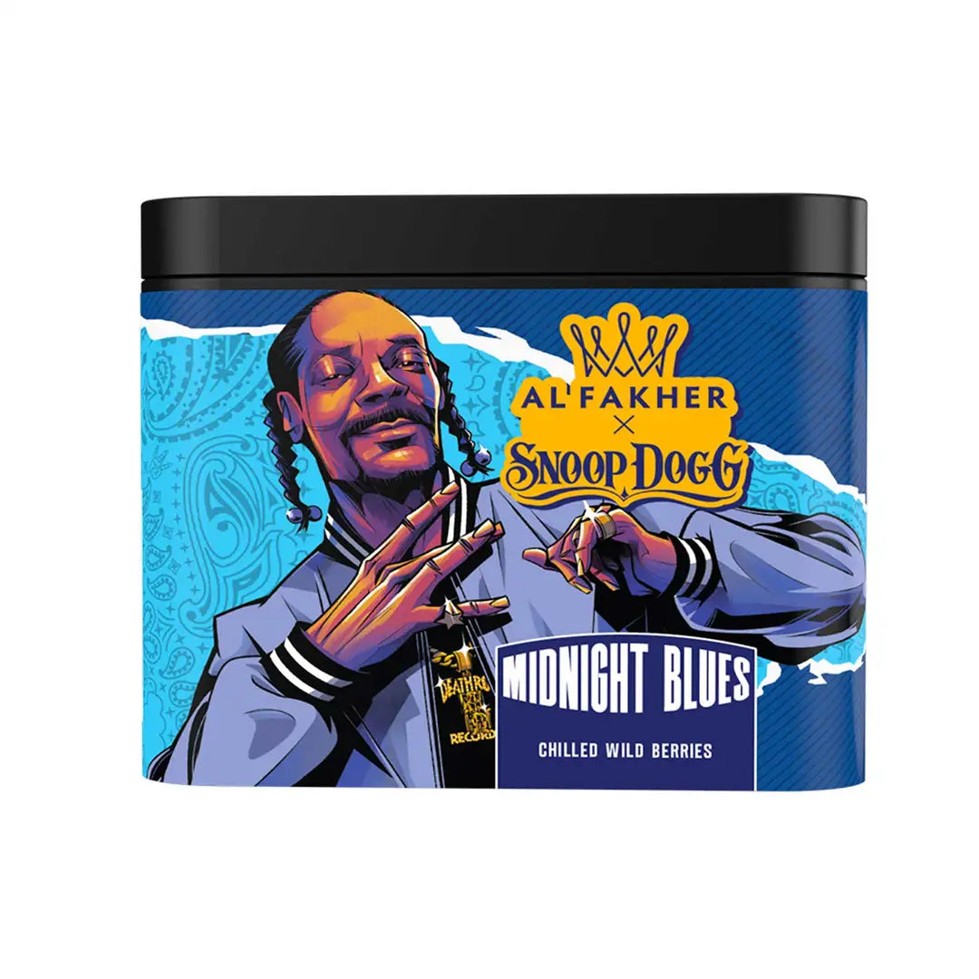 Snoop Dogg x Al Fakher Midnight Blues berry iced hookah flavor 250g