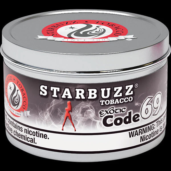 Starbuzz Code 69 250g - Smooth and flavorful citrus-fruit shisha with thick clouds.