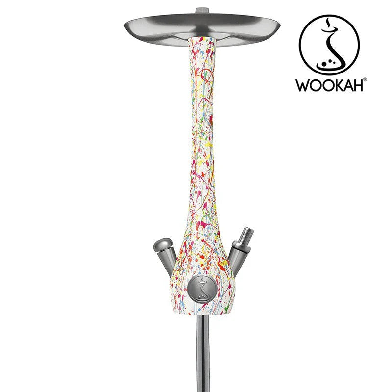 Wookah Abstract Bloom Hookah colorful hand-painted body