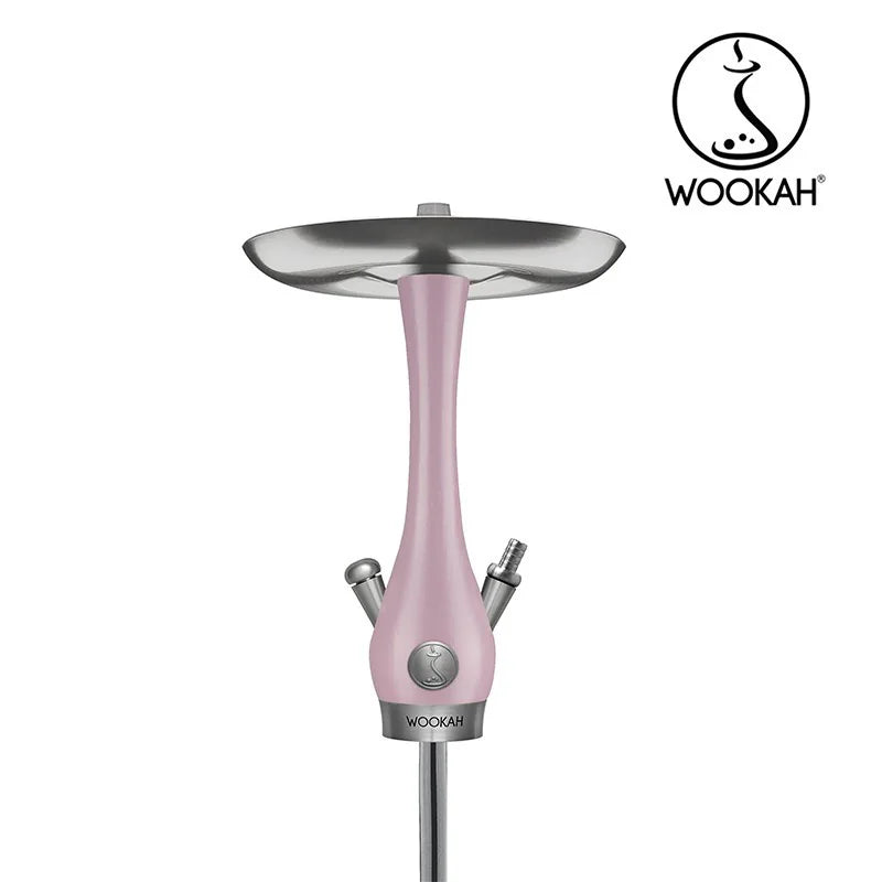 Handcrafted Wookah Mini Mauve wood stem with soft pink finish