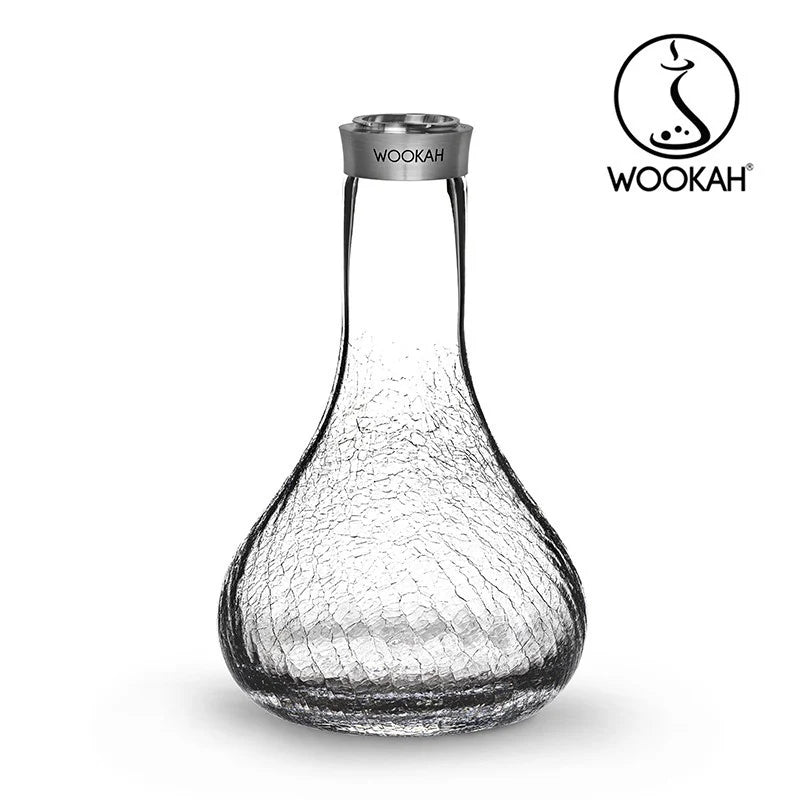 Close-up of Wookah Black & Pink Gossamer Hookah showing vibrant colors