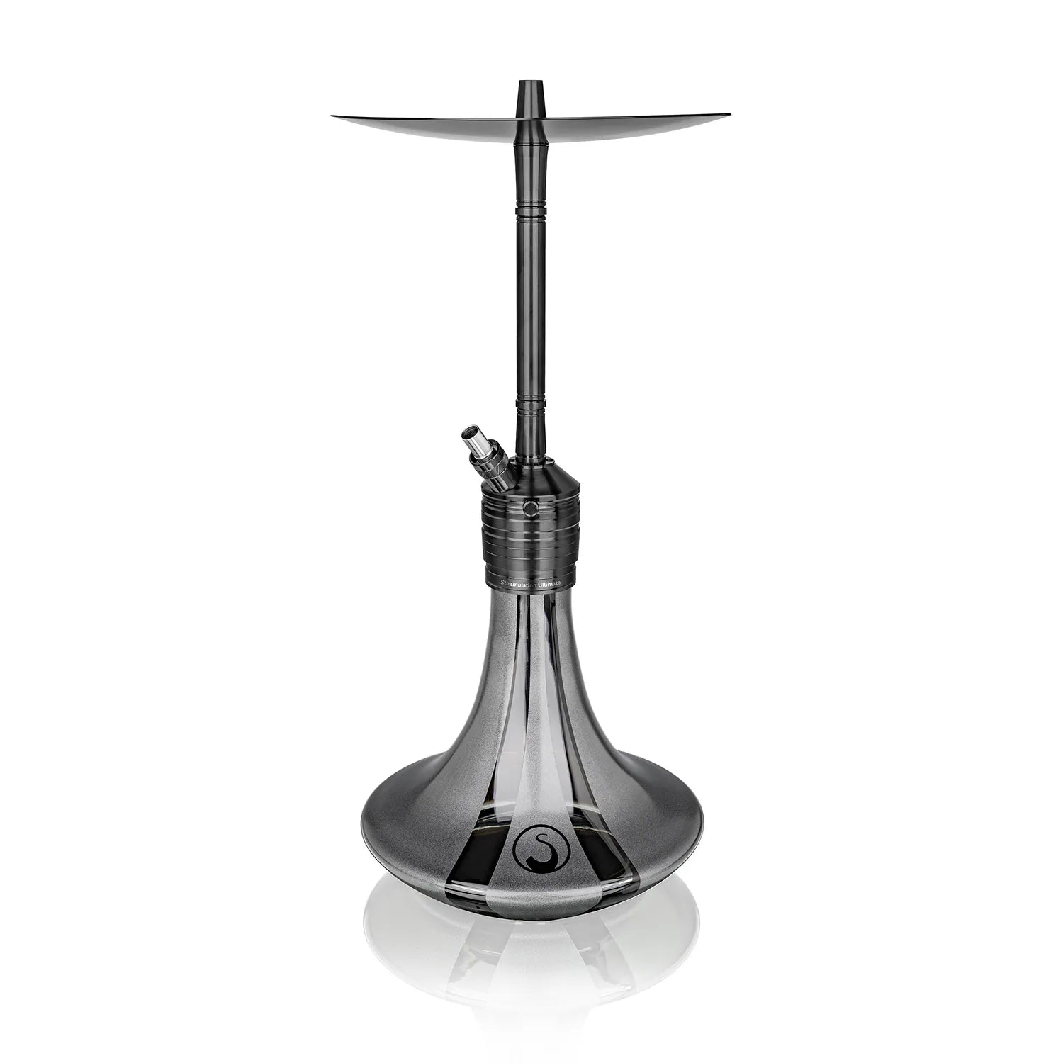 Steamulation Ultimate One Black Gen. III Hookah - PVD Coated Deep Graphie Metallic Luxury Shisha