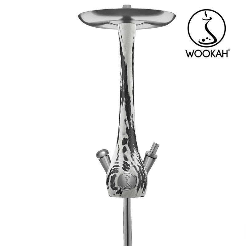 Wookah White/Black Hookah - wookah white black hookah