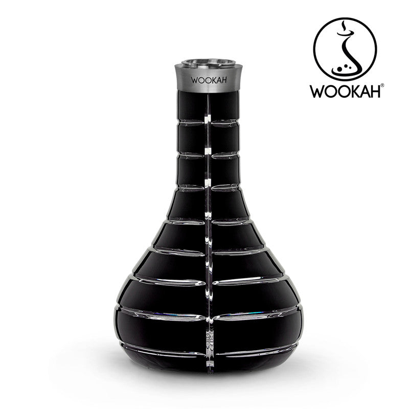 Wookah Vase Mastercut Striped Black - wookah vase mastercut striped black