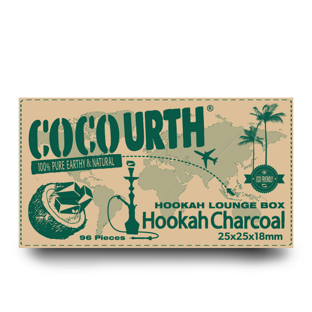 CocoUrth Charcoal Lounge Flat – 10KG – 960/PCS - Premium Coconut Charcoal