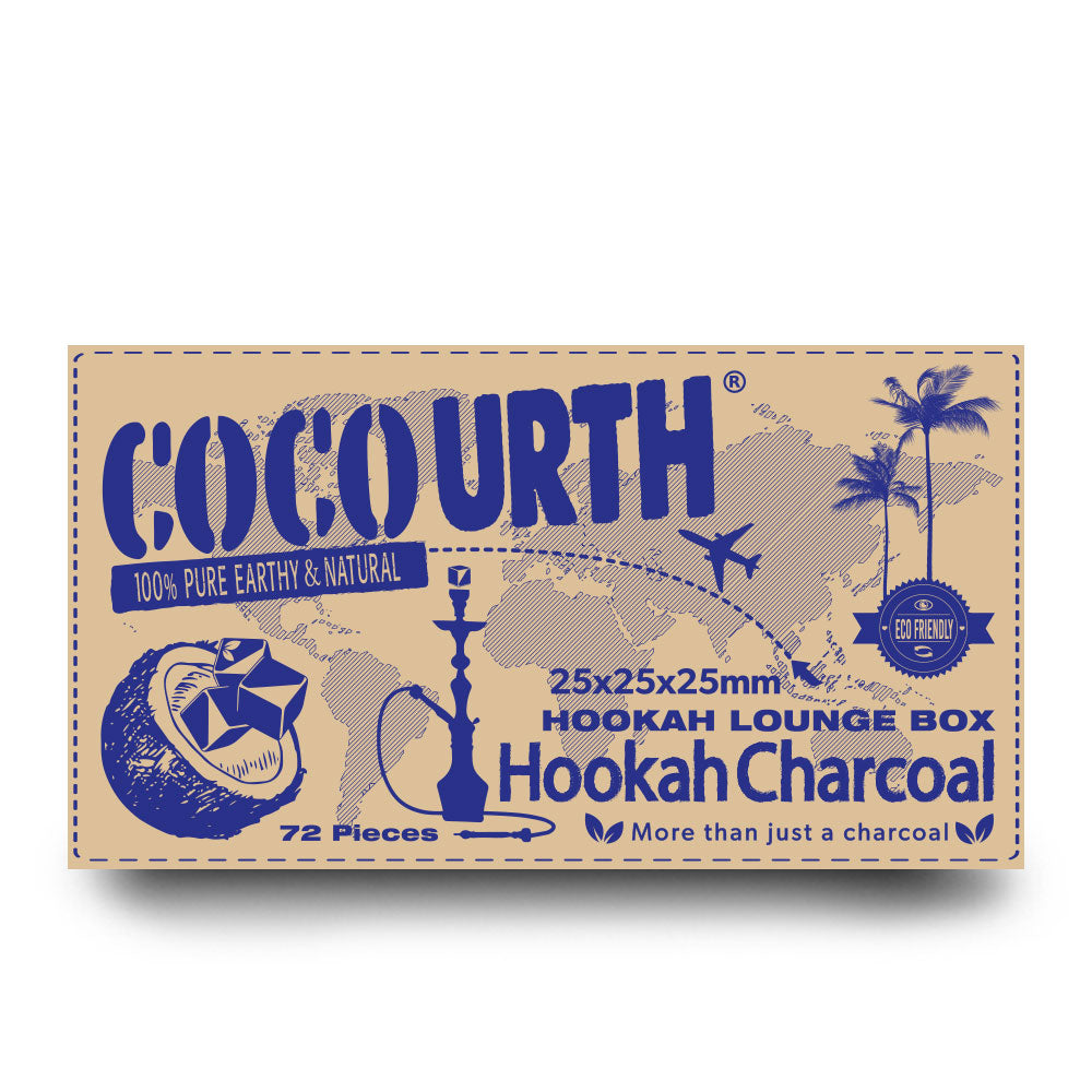 CocoUrth Charcoal Lounge Cubes – 10 KG 720/PCS Cubes - Premium Coconut Charcoal