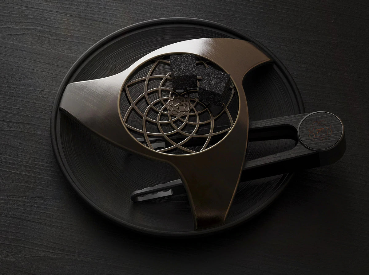 Aeras Bronze Lace Charcoal Holder And Ash Tray - B2 Hookah