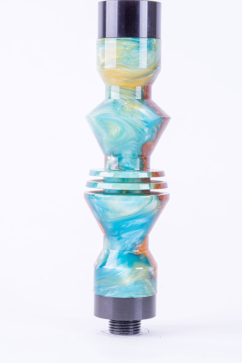 B2 Hookah Precious Cut Collection Cotton Candy & Burl Wood - B2 Hookah