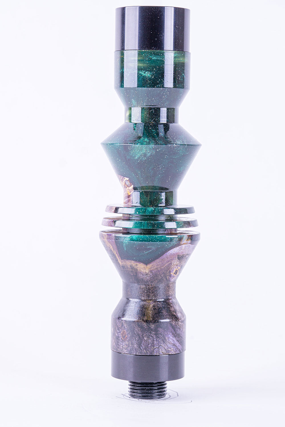 B2 Hookah Precious Cut Collection Jade & Burl Wood - B2 Hookah