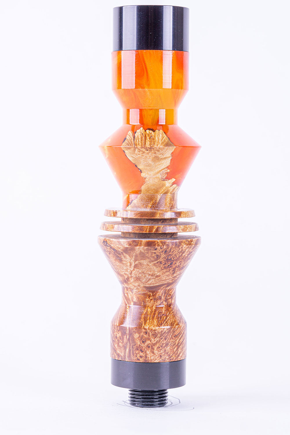 B2 Hookah Precious Cut Collection Melted Mountain & Burl Wood - B2 Hookah