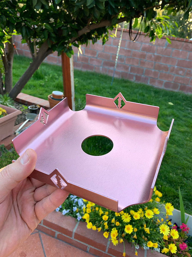 B2 Square Crest Tray - B2 Hookah Square Bended Crest Tray - B2 Hookah