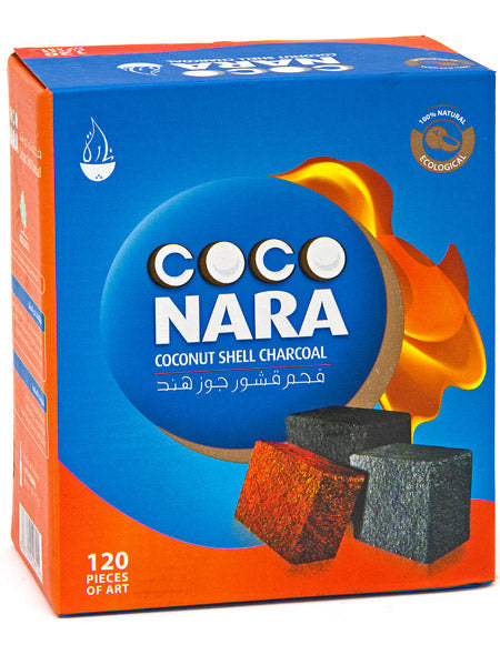 Coco Nara Natural Hookah Coals (120 FLAT Pieces) - B2 Hookah