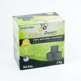 Golden Desert Charcoal 144PC (Cubes) Coconut Charcoal - B2 Hookah