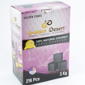 Golden Desert Charcoal 216PC (Cubes) Coconut Charcoal - B2 Hookah