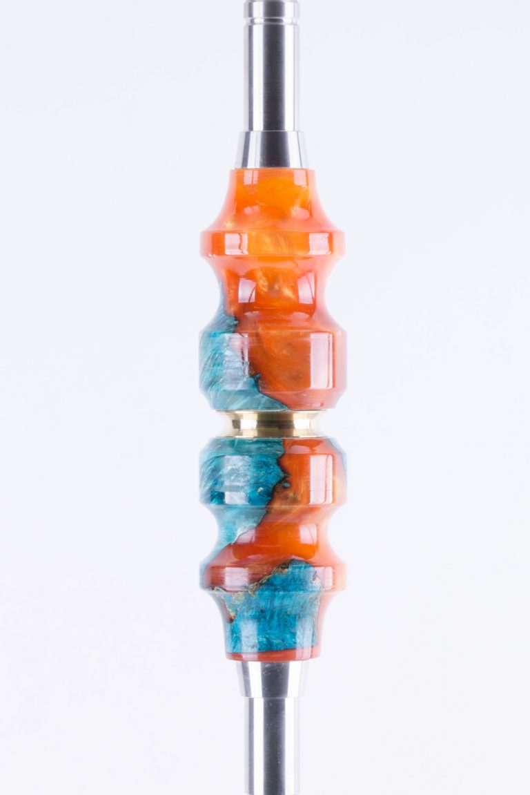 B2 Hookah SS-Inox PCC Lava Spill with Brass Insert - B2 Hookah