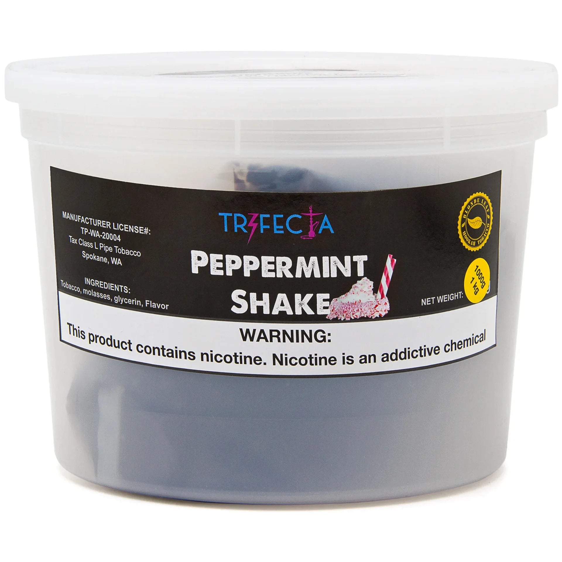 Trifecta Tobacco Shisha Blonde Leaf - Hookah Flavor by Trifecta 1000g (1 Kilogram) - B2 Hookah