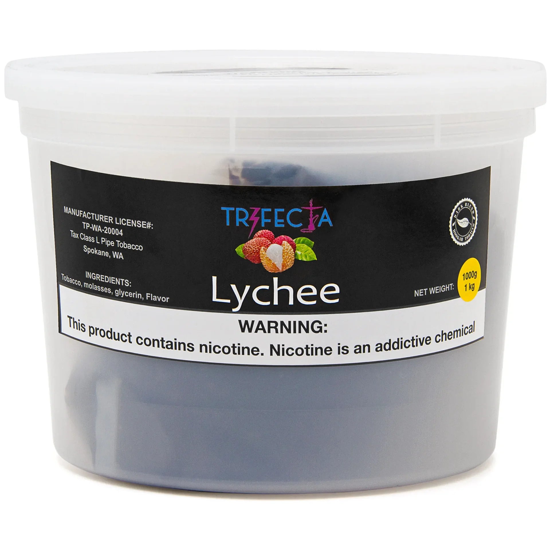 Trifecta Tobacco Shisha Dark Blend - Hookah Flavor by Trifecta 1000g (1 Kilogram) - B2 Hookah