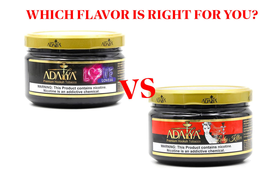 Comparison of Love 66 Hookah Flavor and Lady Killer Hookah Flavor profiles