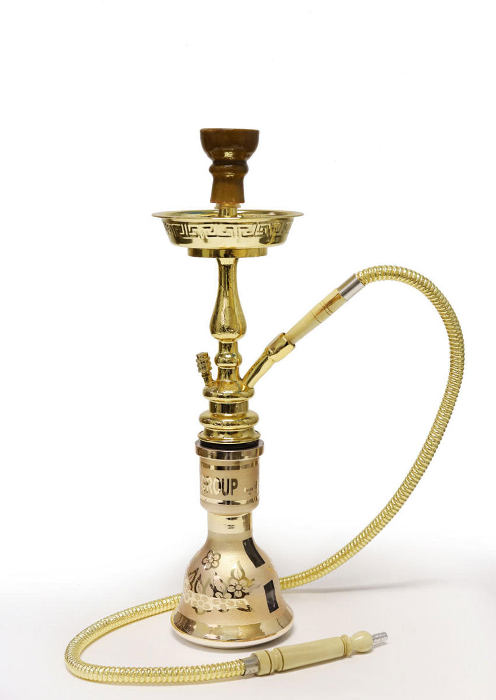 Safari Lux Lamp Hookah with Gold Finish