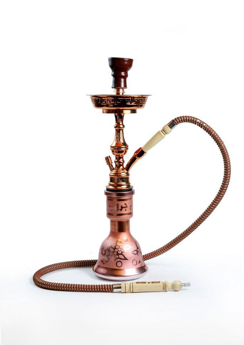 Copper Safari Lux Verginia Hookah with Gloss Accents – 23 Inch