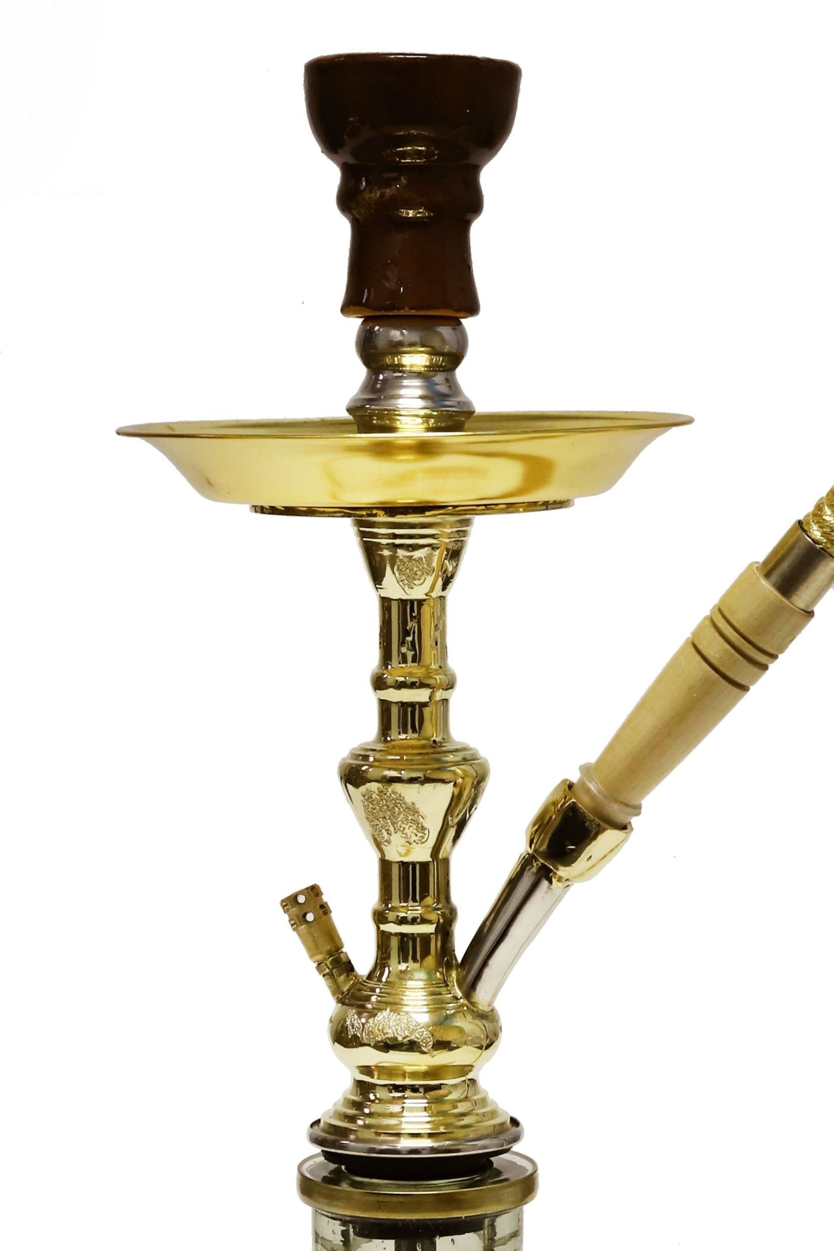 Adam Group Safari Nakhla Hookah – Gold Finish Side View