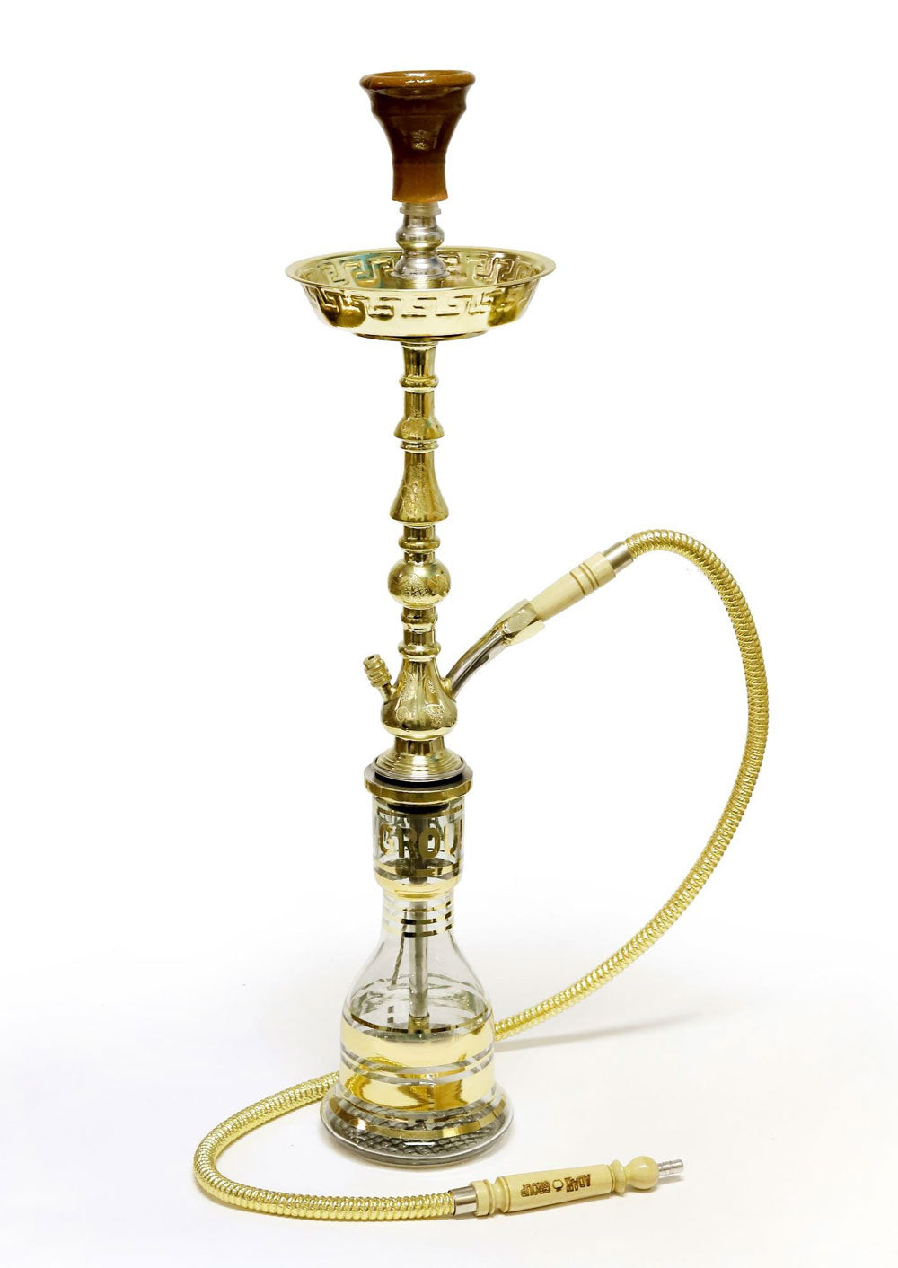 Adam Group Two Floor Two Koras Hookah – Full 31" Gold Setup