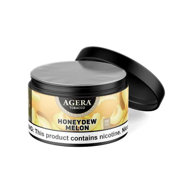 Agera Honeydew Melon tobacco product container on a white background