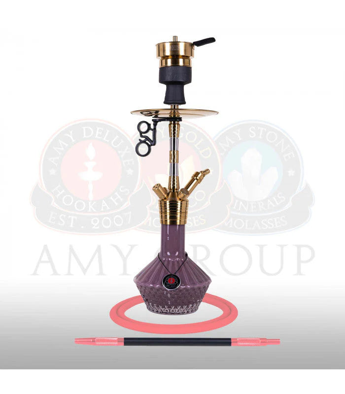 Amy Fusion Hookah features a unique hand-blown glass bowl for a luxurious smoking experience.