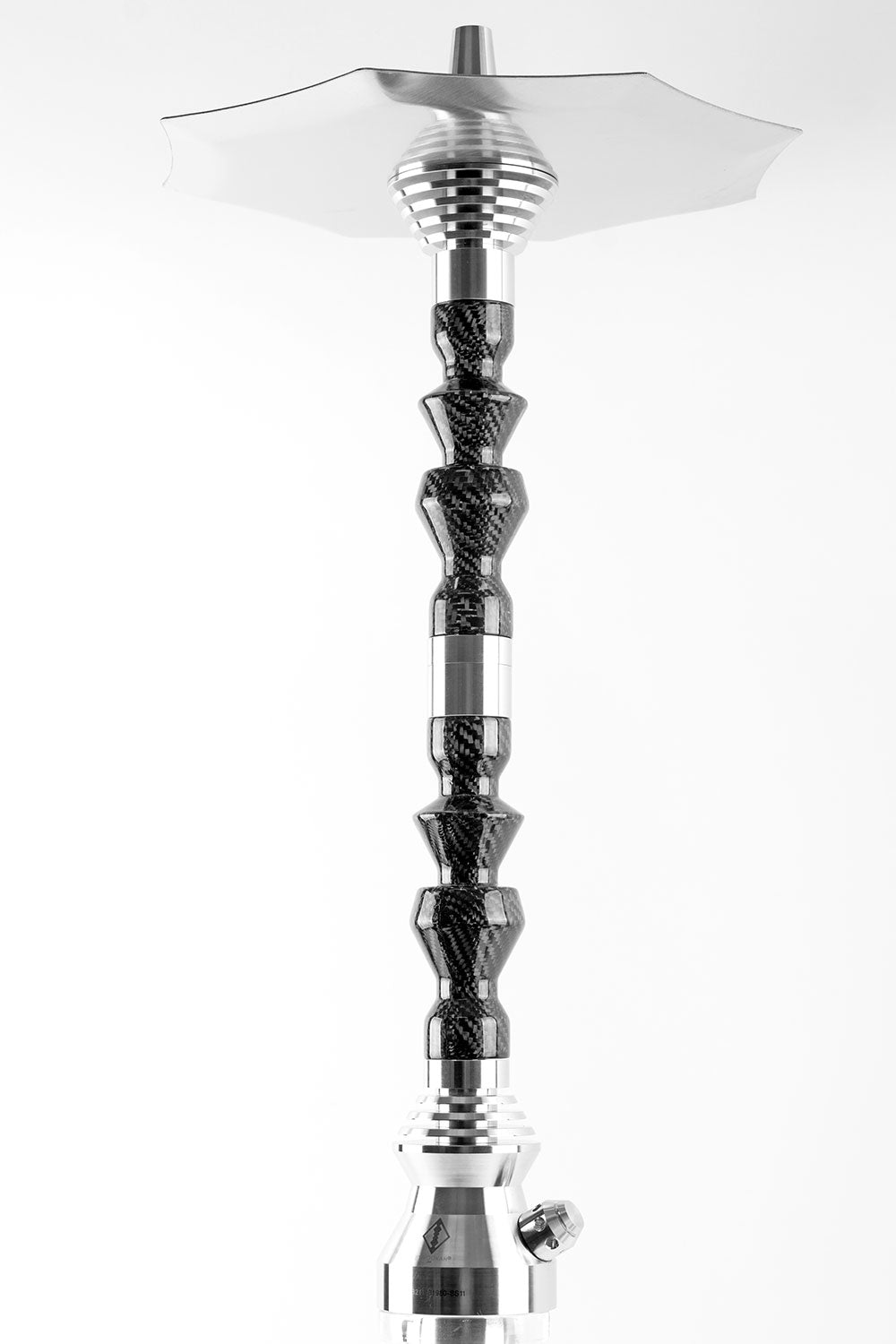 B2 Hookah Carbon304 - Stainless Steel + Carbon Fiber - Premium Hookah in-Stock & Ready to Ship!