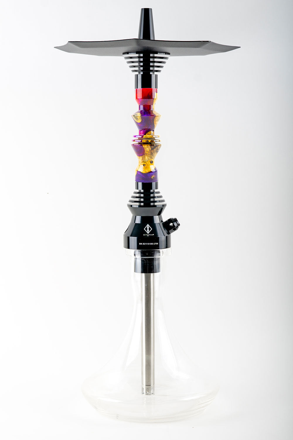 B2 Hookah v5 Precious Cut Collection Amethyst Flare