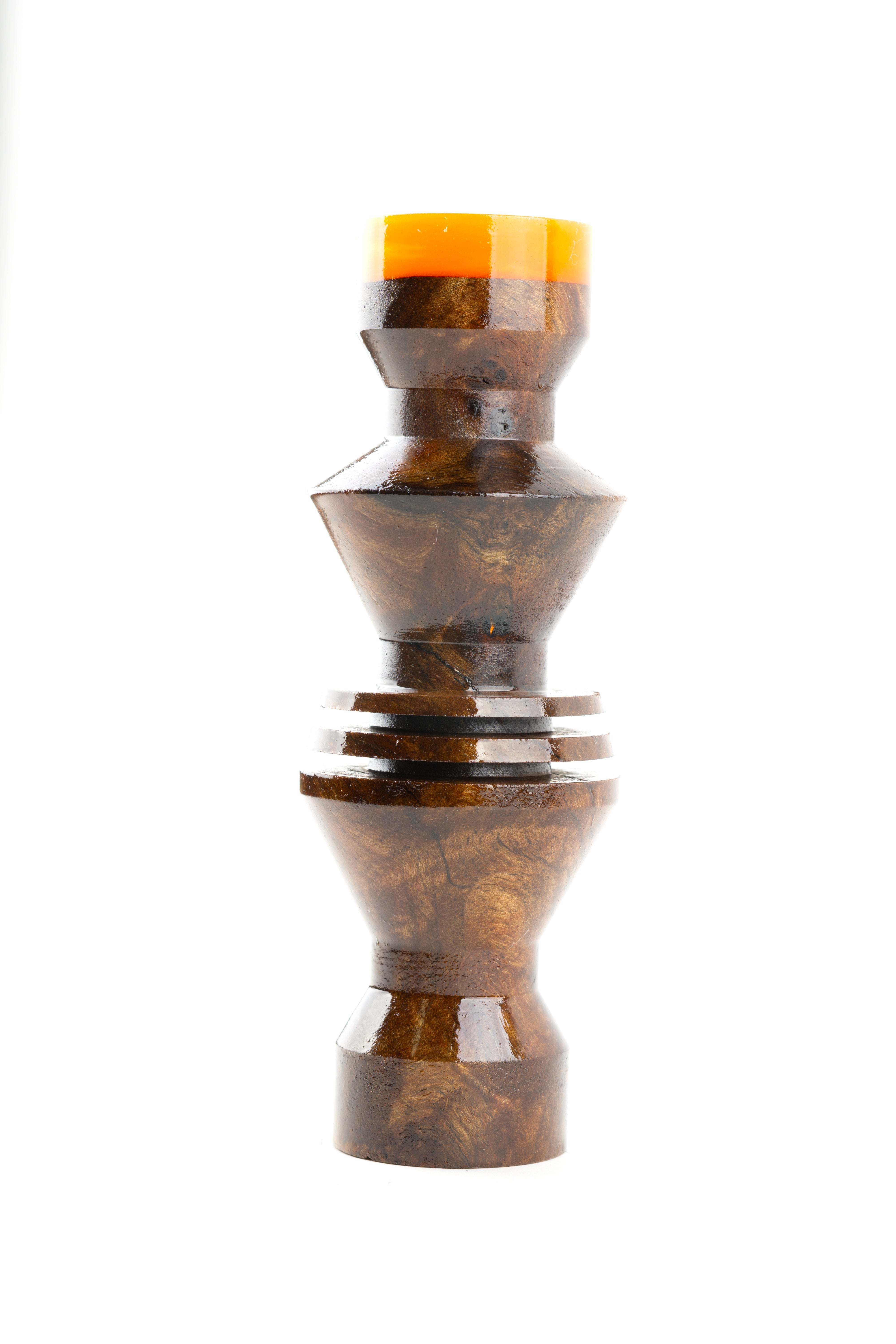 B2 Hookah v5 Precious Cut Collection Emberflare Burl - B2 Hookah