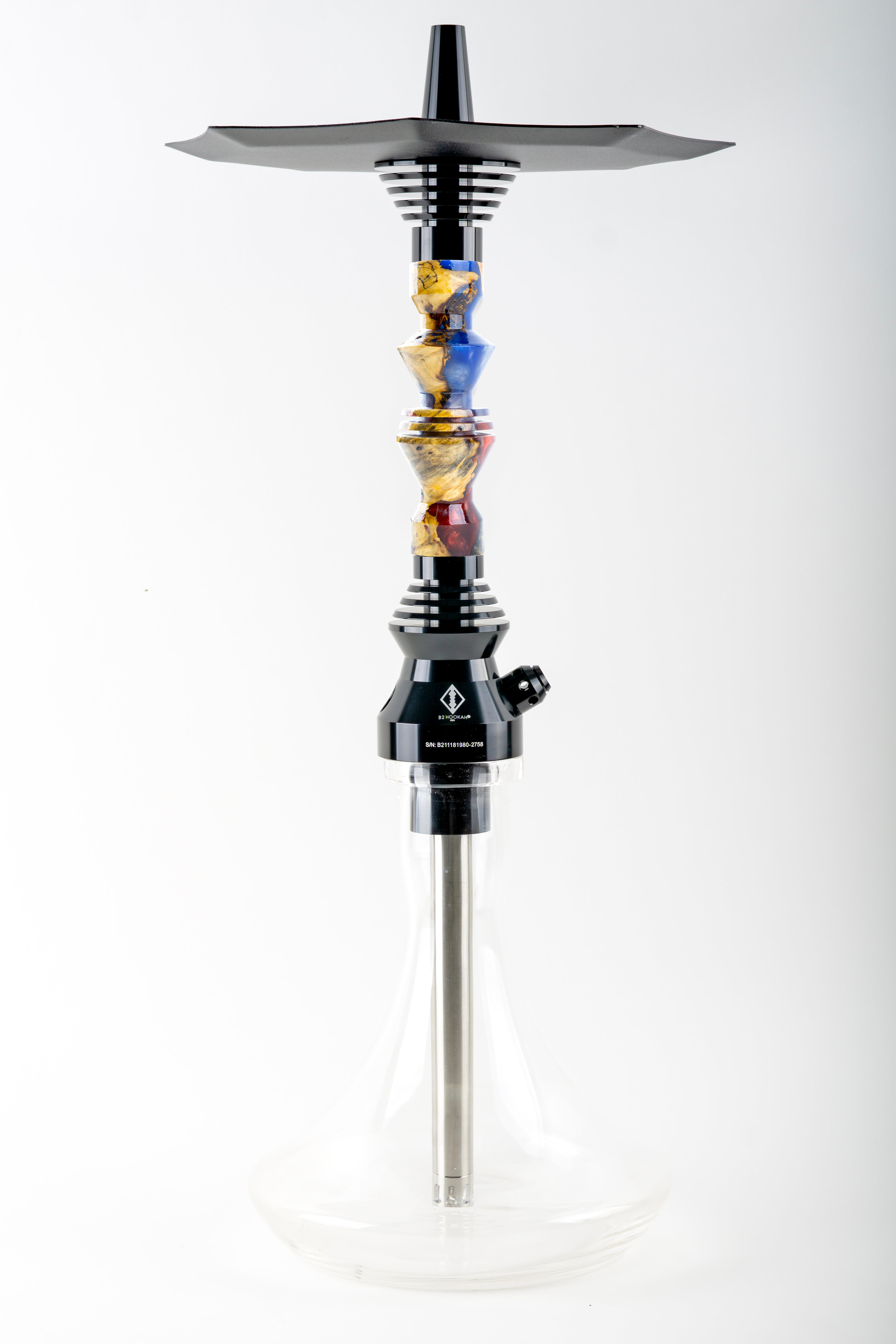 B2 Hookah v5 Precious Cut Collection Liberty Blaze