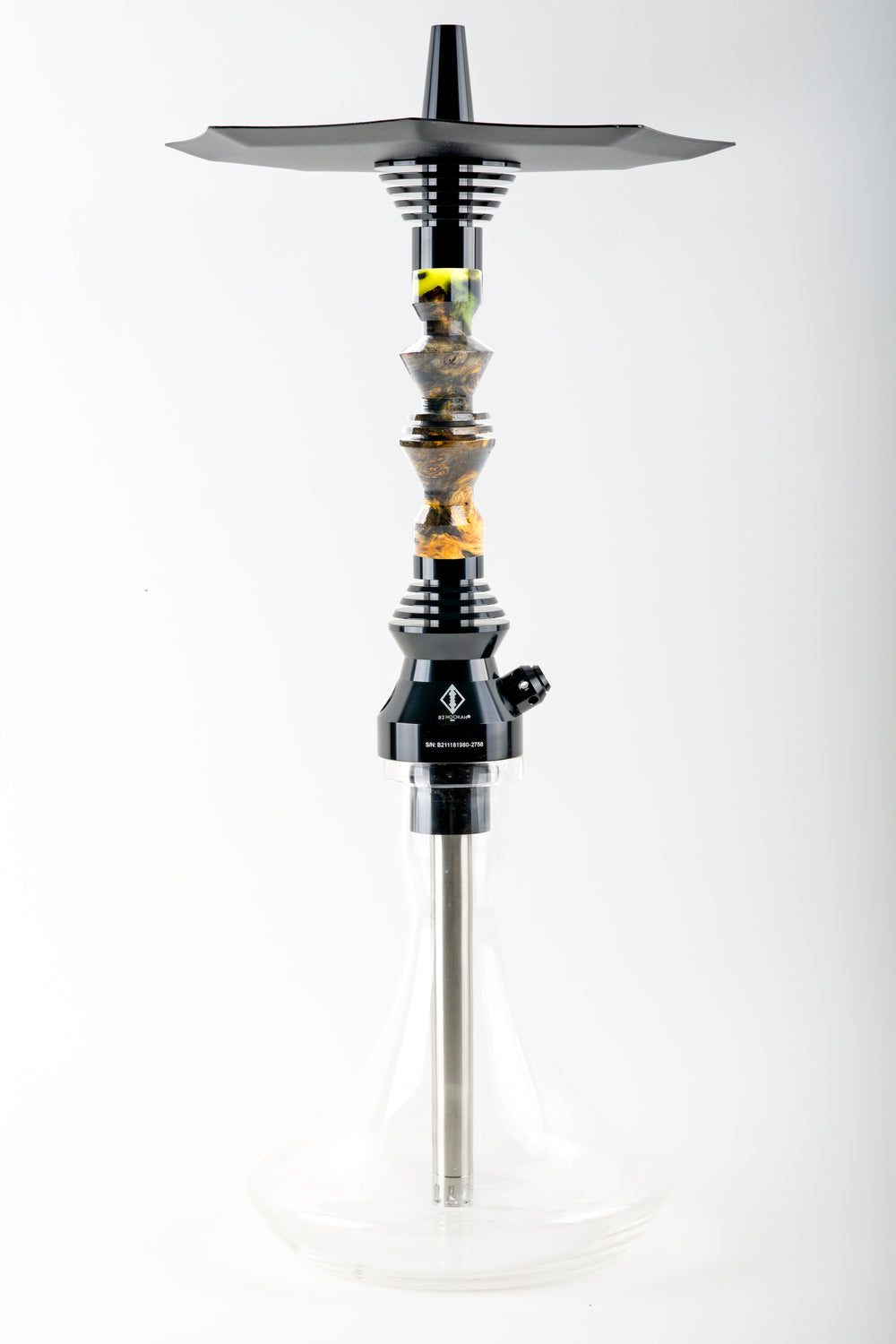 B2 Hookah v5 Precious Cut Collection Midnight Timber