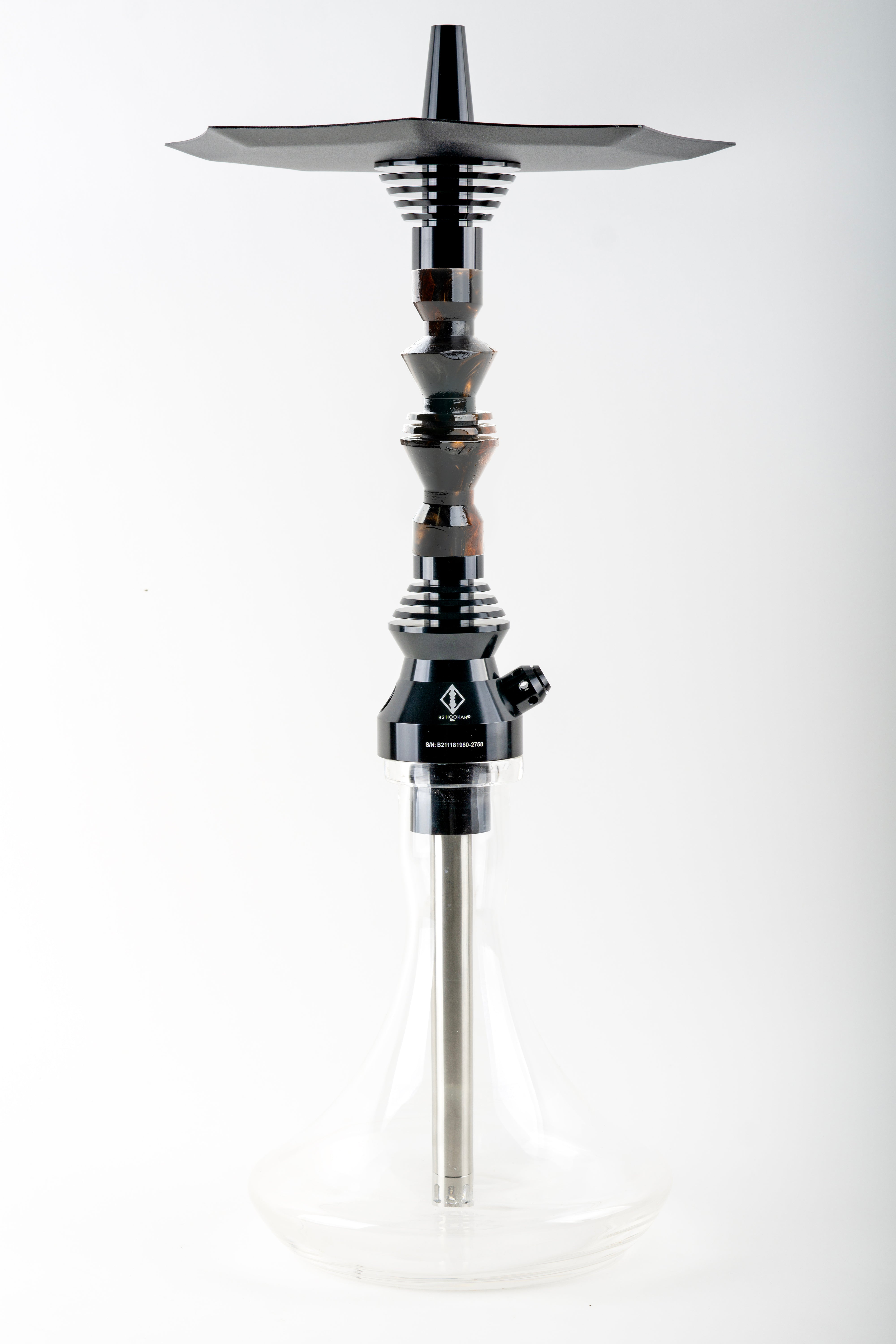 B2 Hookah v5 Precious Cut Collection Obsidian Mocha