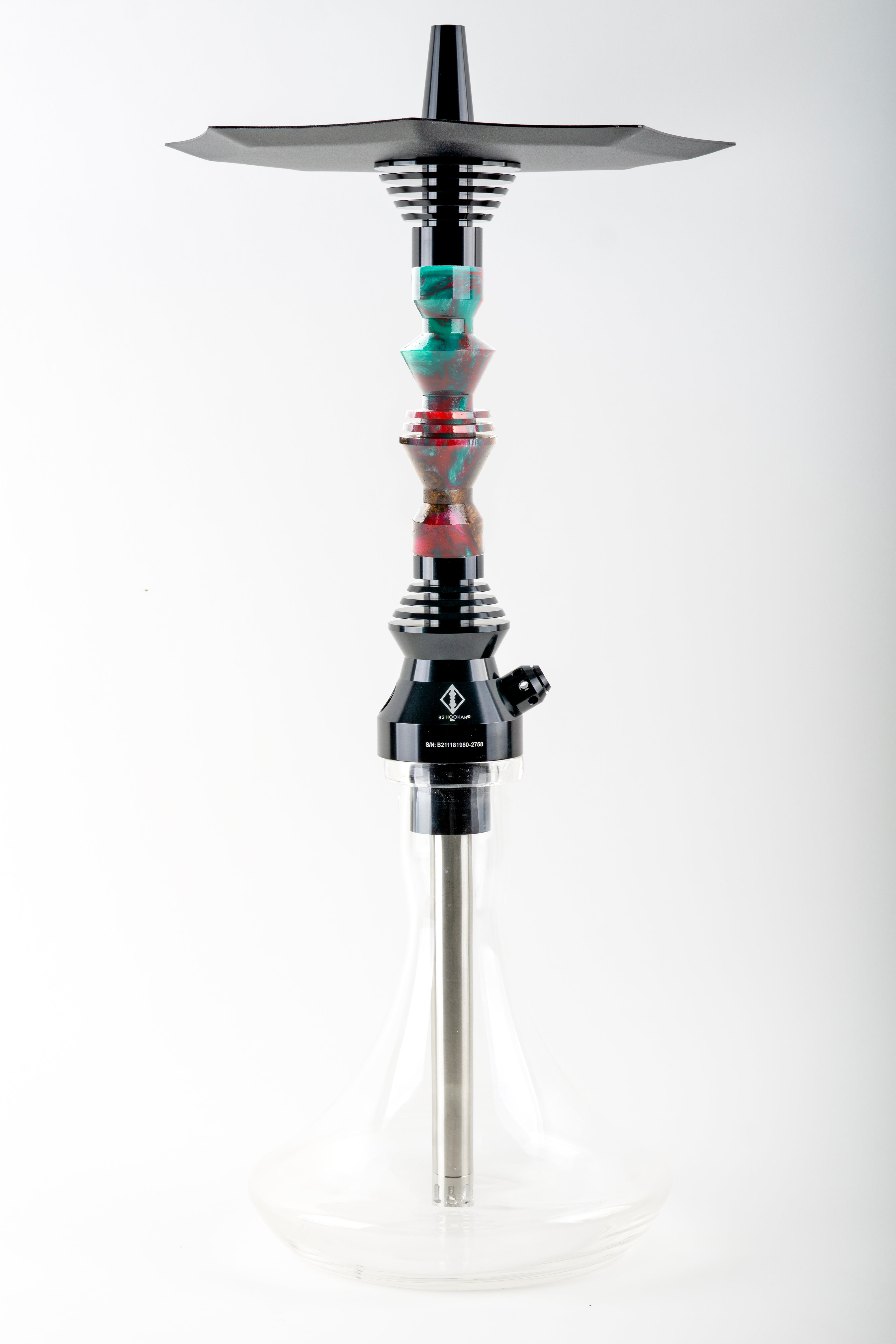 B2 Hookah v5 Precious Cut Collection Rose Tides