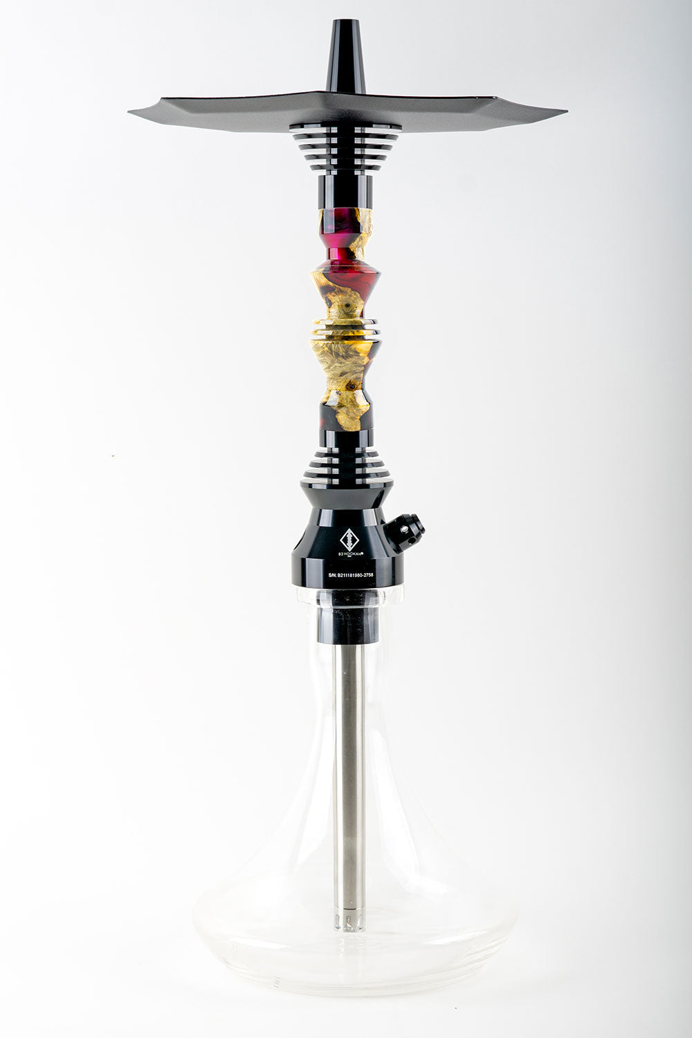 B2 Hookah v5 Precious Cut Collection Ruby Nebula