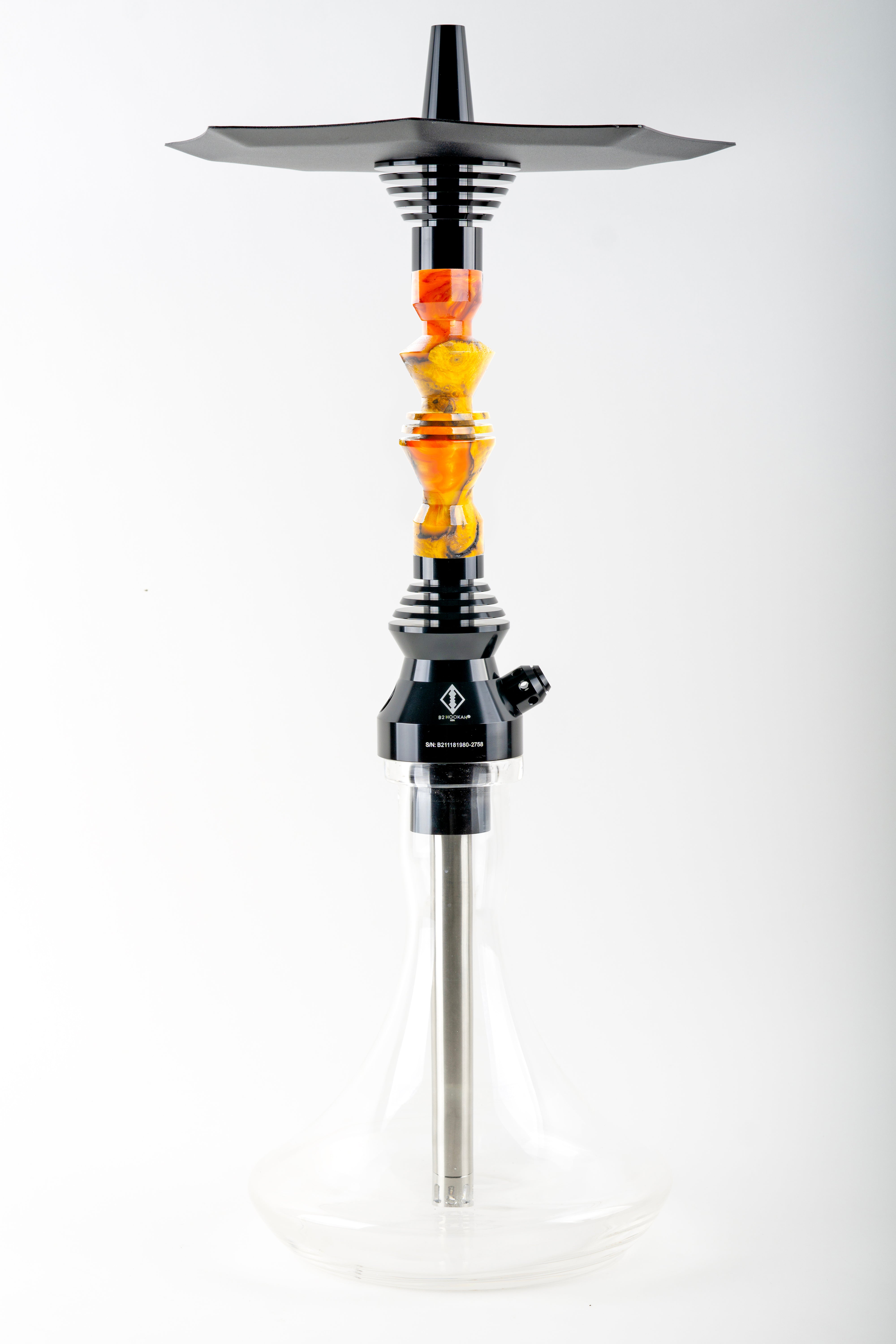 B2 Hookah v5 Precious Cut Collection Solar Blaze