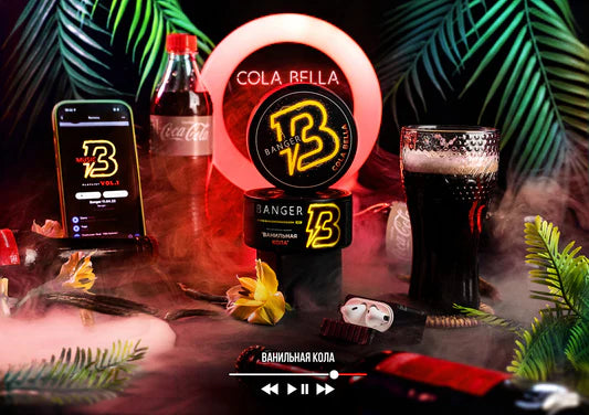 Cola Bella by Banger Hookah Tobacco - fizzy cola and sweet vanilla flavor.