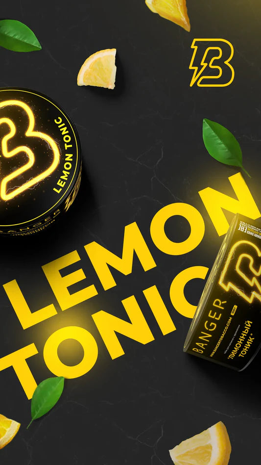 Lemon Tonic by Banger Hookah Tobacco - citrus and mint hookah flavor.