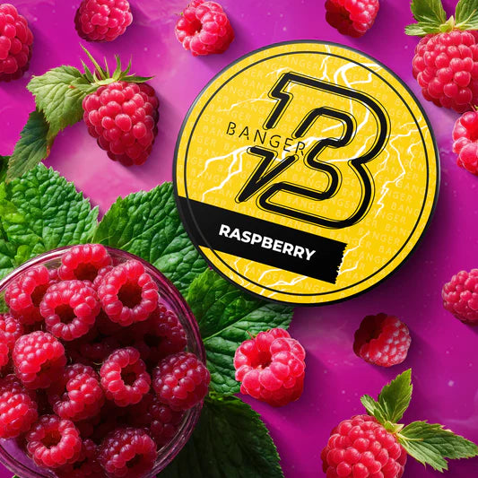 Raspberry by Banger Hookah Tobacco - sweet and juicy berry flavor.