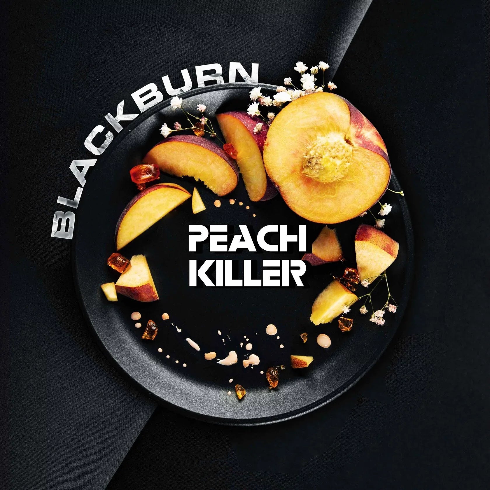 BlackBurn Peach Killer Hookah Tobacco packaging