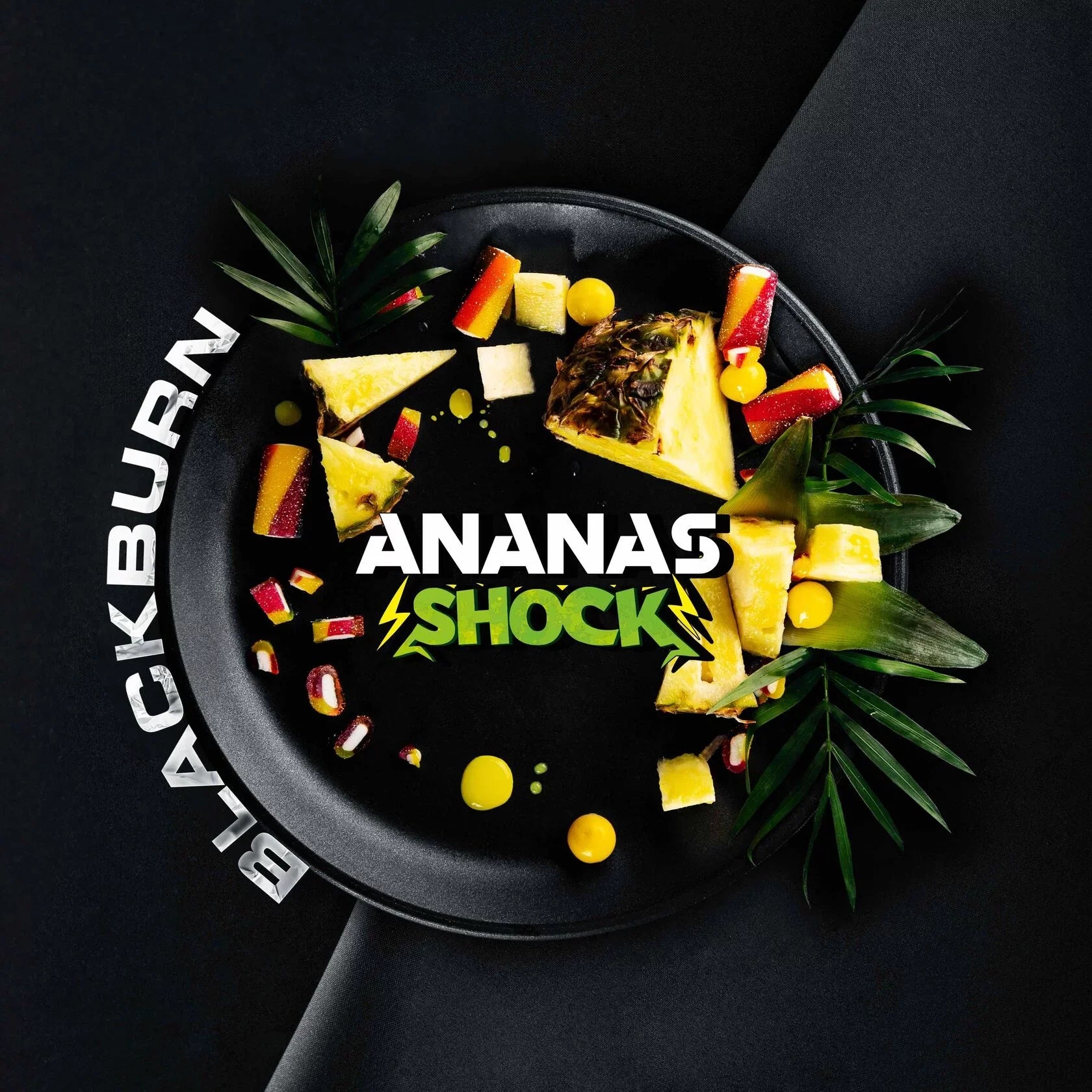 Ananas Shock by BlackBurn Hookah Tobacco - premium sour pineapple flavor.