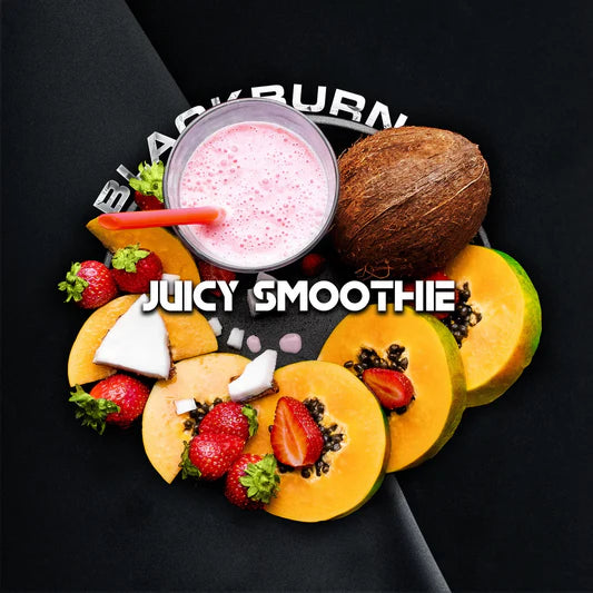 Juicy Smoothie by BlackBurn Hookah Tobacco - tropical coconut, melon, and berry flavor.