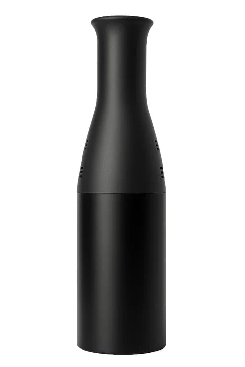 Black Charcoal catcher bottle on a white background