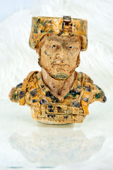 B2 Hookah x Clay King B2 Custom US Army Private Soldier Hookah Bowl