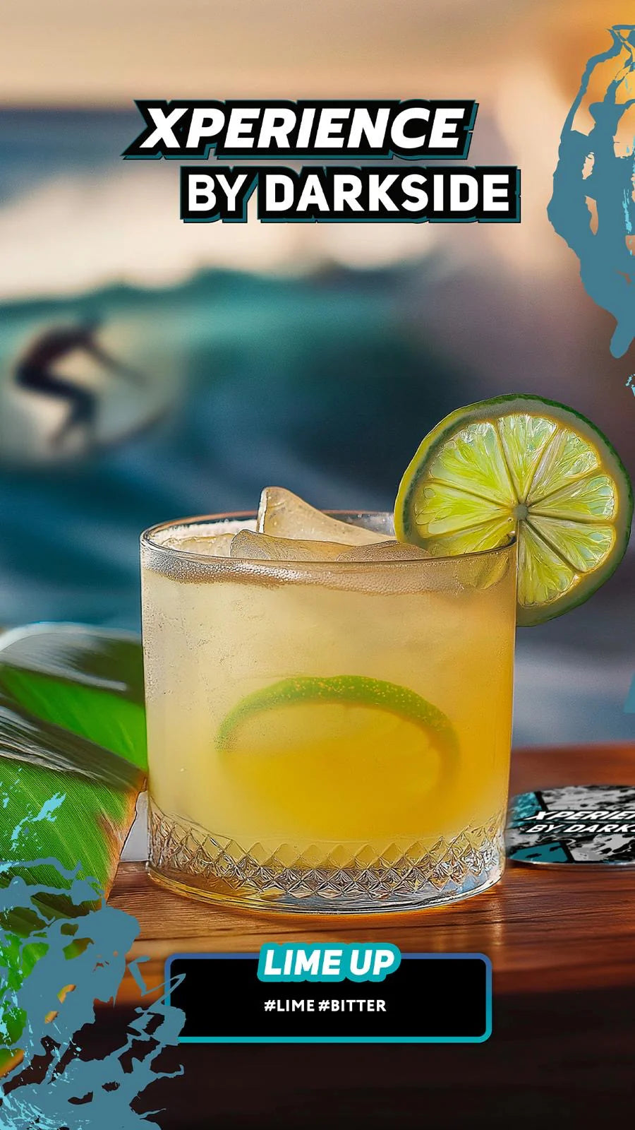 Darkside Xperience LIME UP Shisha Flavor - Sour Lime and Bitter Tonic