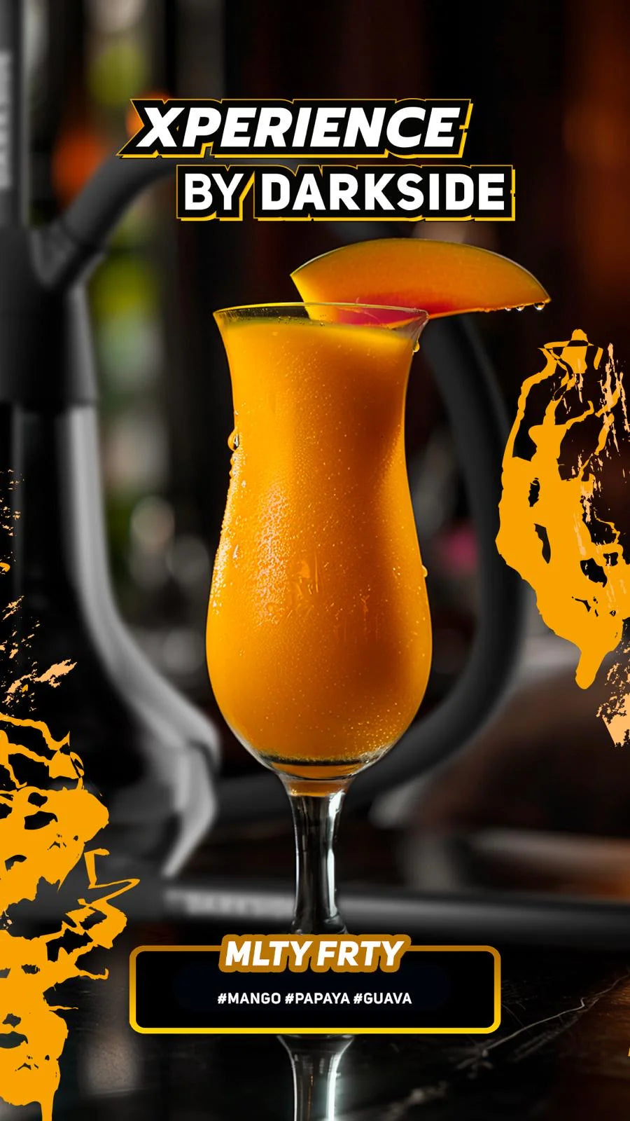 Darkside Xperience MLTY FRTY Hookah Tobacco - Tropical Mango Papaya and Guava