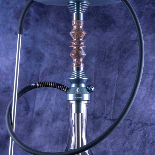 B2 Hookah V5 Delta Obsidian | USA Made Precious Cut Luxury Shisha