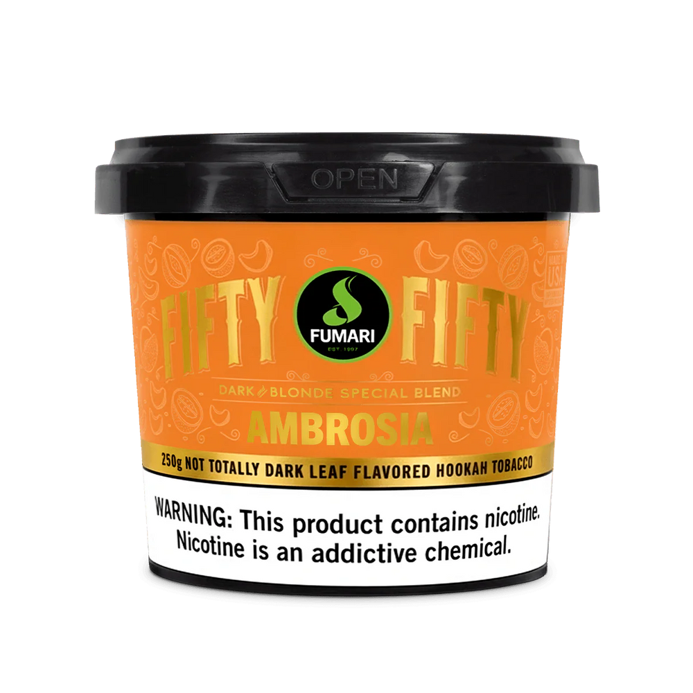 Fumari Fifty-Fifty 250g - Premium Hybrid Blonde - Dark Leaf Tobacco Shisha