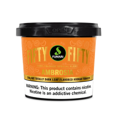 Fumari Fifty-Fifty 250g - Premium Hybrid Blonde - Dark Leaf Tobacco Shisha
